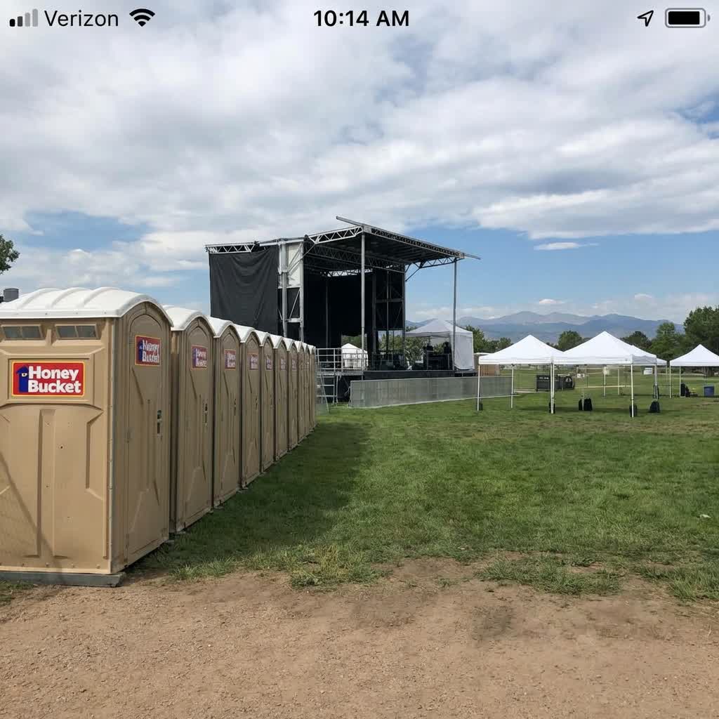 Festival porta potty deployment Denver